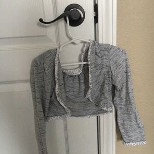 Girls gray sweater